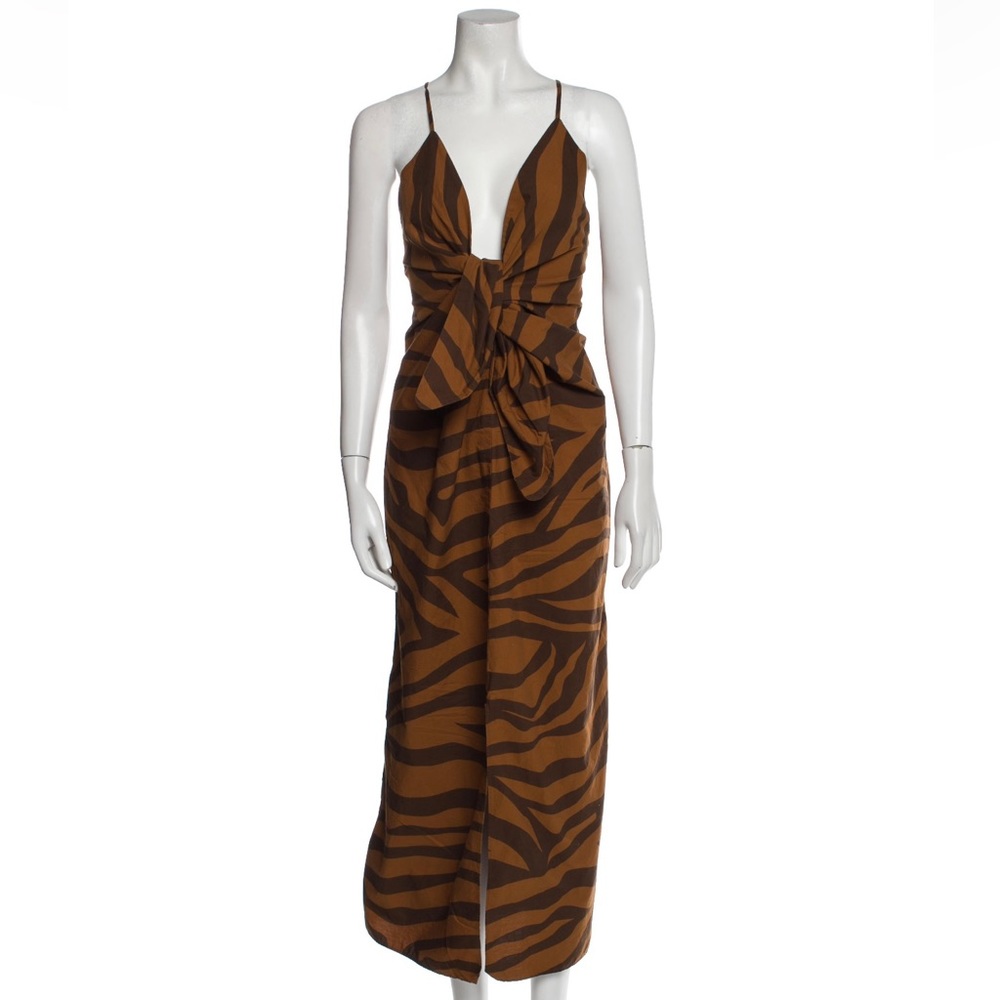 MARA HOFFMAN tie front lolita dress